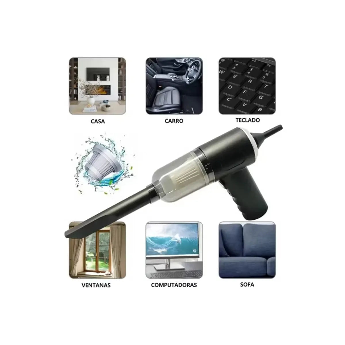 Mini Aspiradora DE AUTO PORTATIL