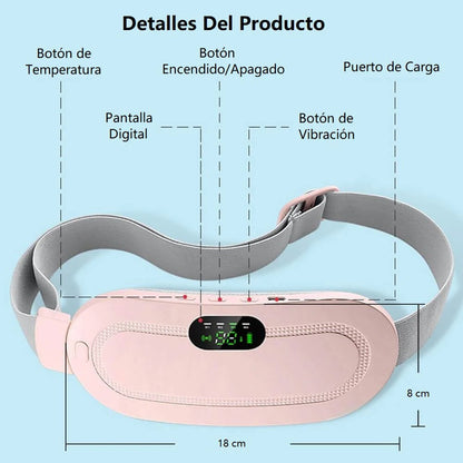 Cinturón de masaje térmico portátil